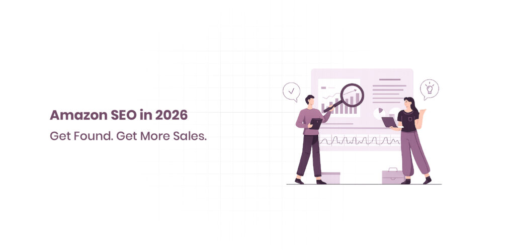 Amazon SEO strategy focused on keyword optimization, product discoverability, search rankings, and conversion growth.