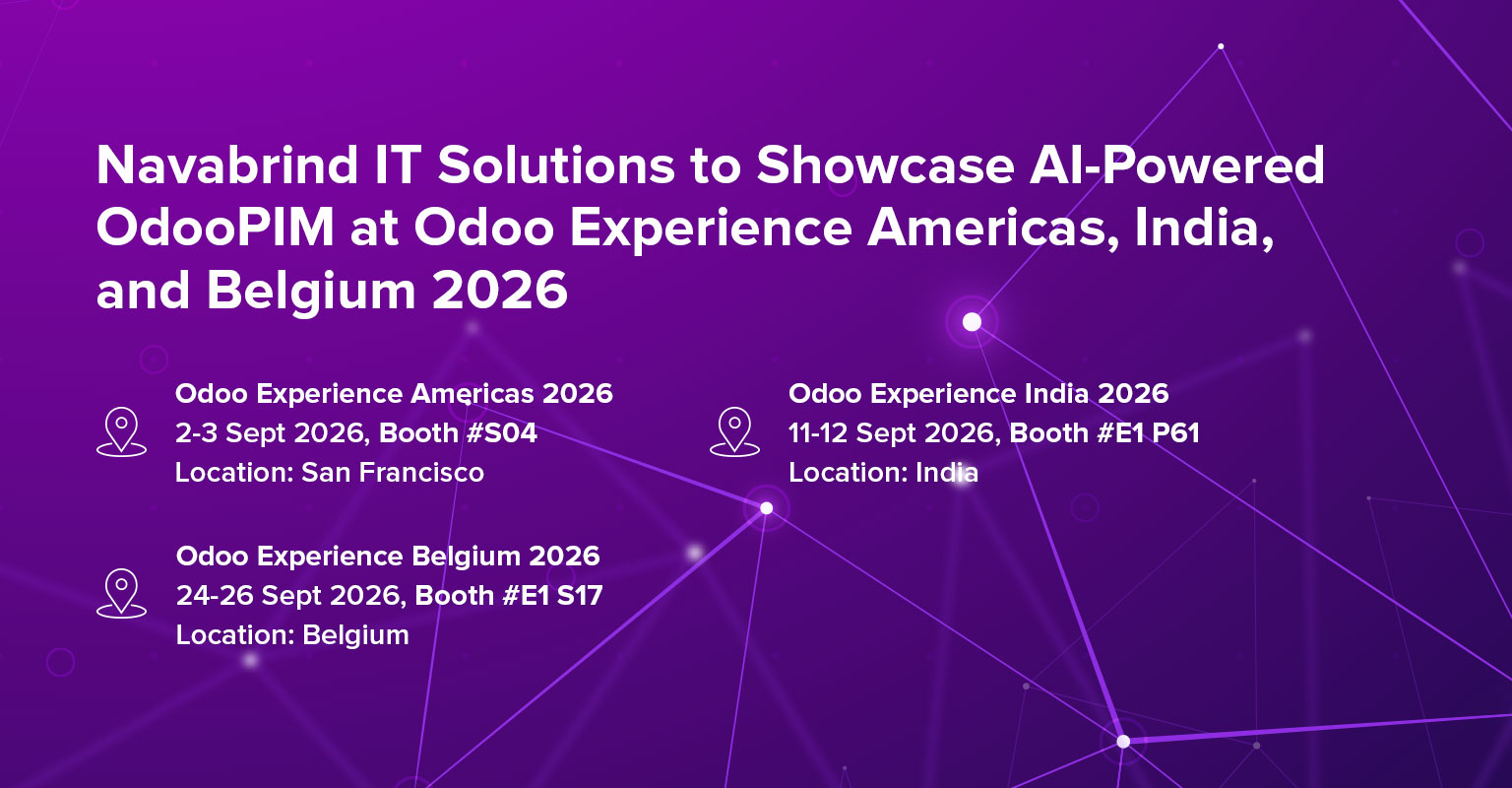 Navabrind IT Solutions to Showcase AI-Powered OdooPIM at Odoo Experience Americas, India, and Belgium 2026